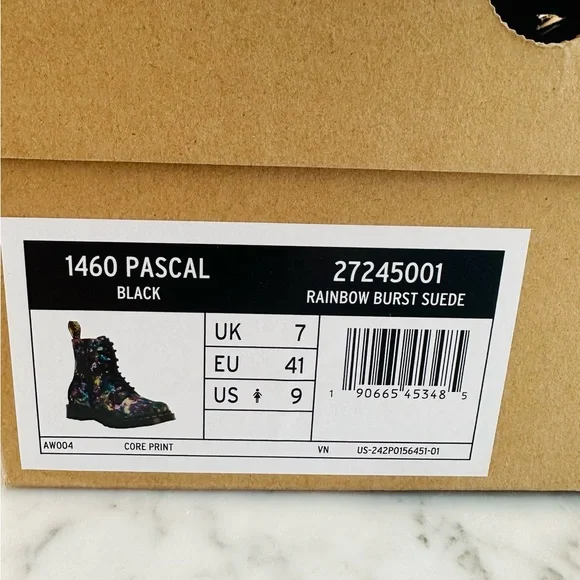 Dr. Martens 1460 PASCAL CONFETTI SUEDE LACE UP BOOTS - Picture 10 of 10